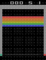 An animation of where the network thinks the paddle is located